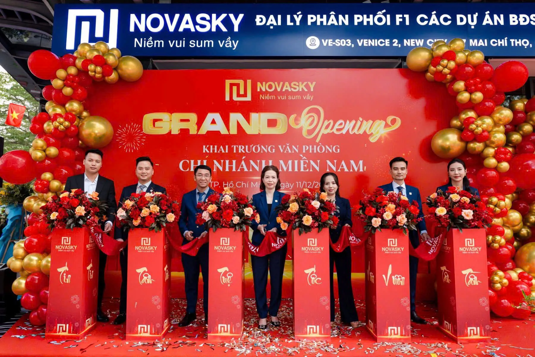 Sự kiện khai trương văn phòng bán hàng NOVASKY chi nhánh miền Nam ngày 11/12