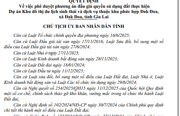 Gia Lai sắp đấu giá khu đô thị hơn 11.000 tỷ giữa đồi thông Đak Đoa - CafeLand.Vn - BDS Đô thị