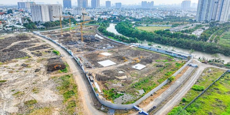 Tiến độ xây dựng thực tế dự án The Privé tại Thành phố Thủ Đức, giai đoạn 2